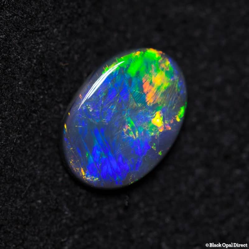 0.58 ct black opal 7x5x2mm