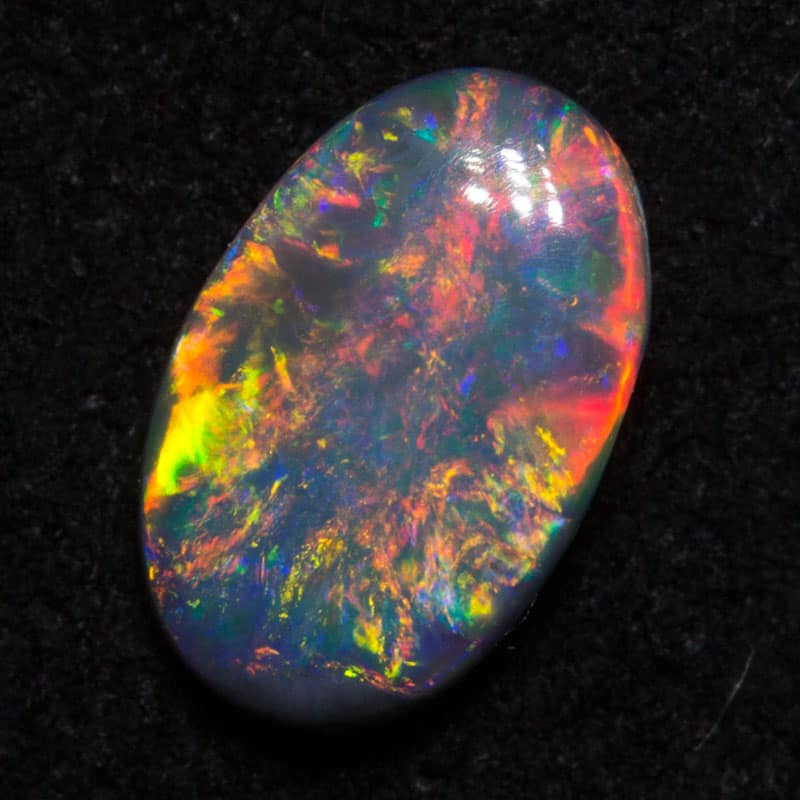 0.59 ct black opal 7.5x5x2.3mm