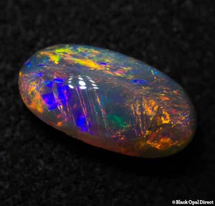 0.59 ct dark crystal opal 8x4x3mm
