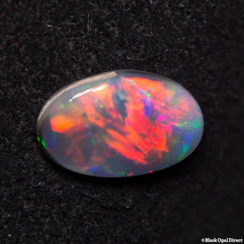 0.60 ct dark opal 8x5x2mm