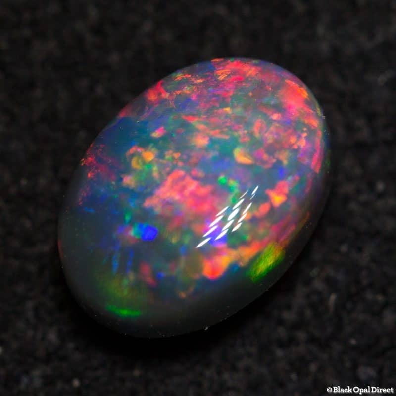 0.63 ct black opal 6x4x2.5mm