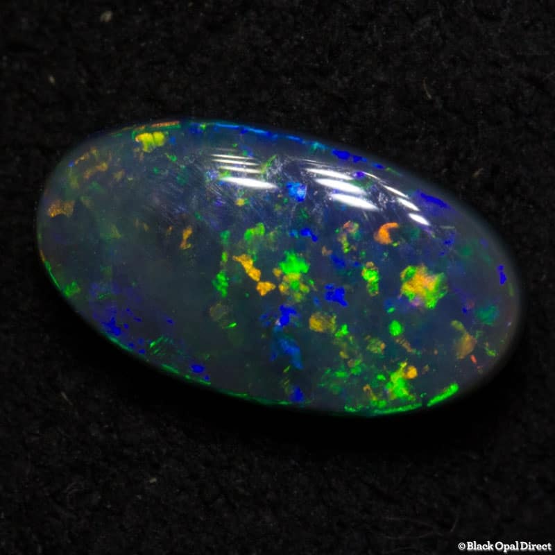0.63 ct black opal 8x4x2mm