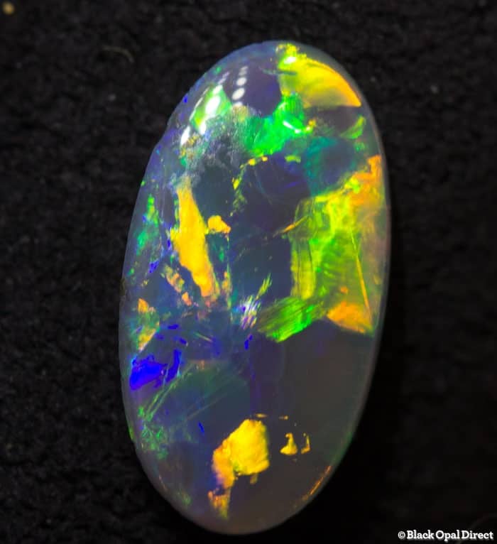 0.64 ct semi black opal 9.5x5x2mm