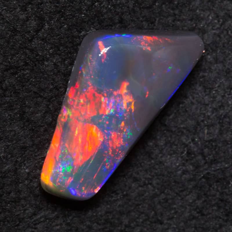 0.64ct black opal 8x4x2mm