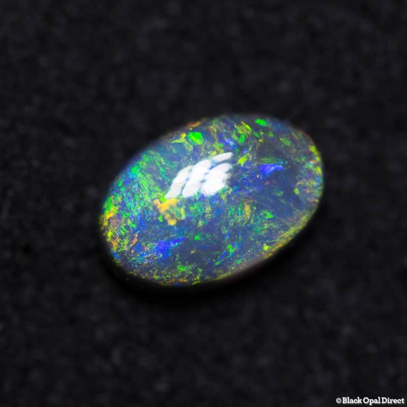0.65 ct black opal 6.5x4.5x3mm