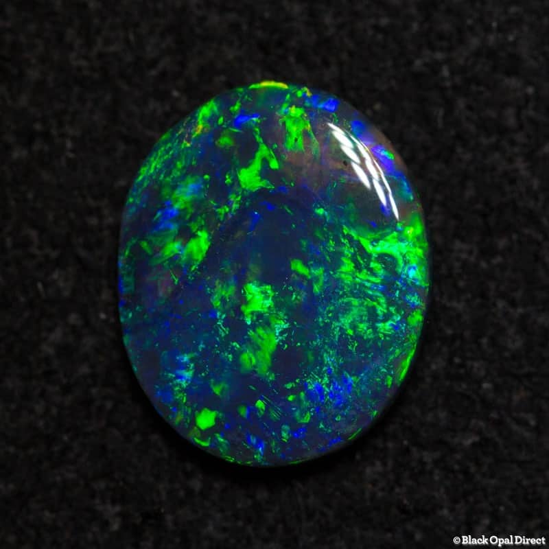 0.65 ct black opal 8x6.5x2mm