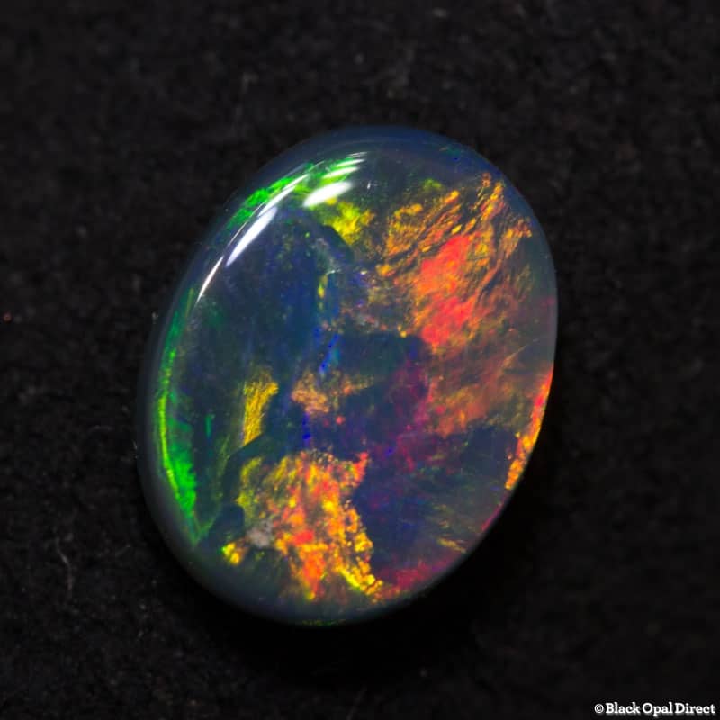 0.65 ct semi black opal 7x5.3x2.1