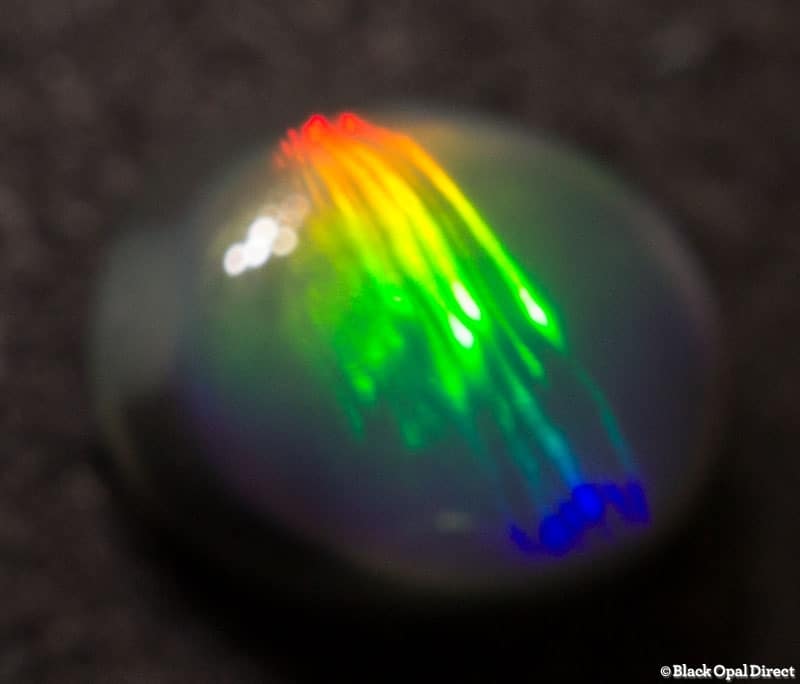 0.66 ct black opal 6x5x3mm