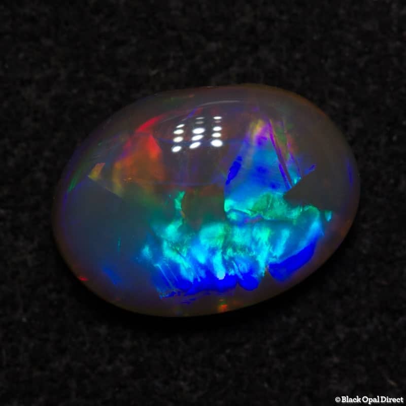 0.66 ct semi black opal 7x5x2.5mm