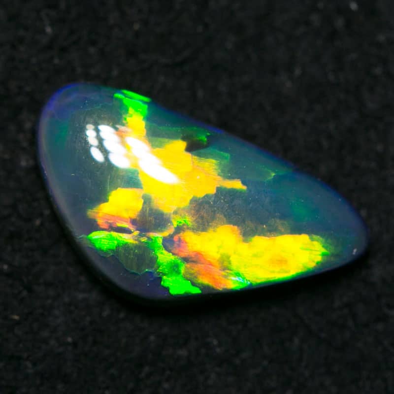 0.67 ct black opal 9x5x2mm