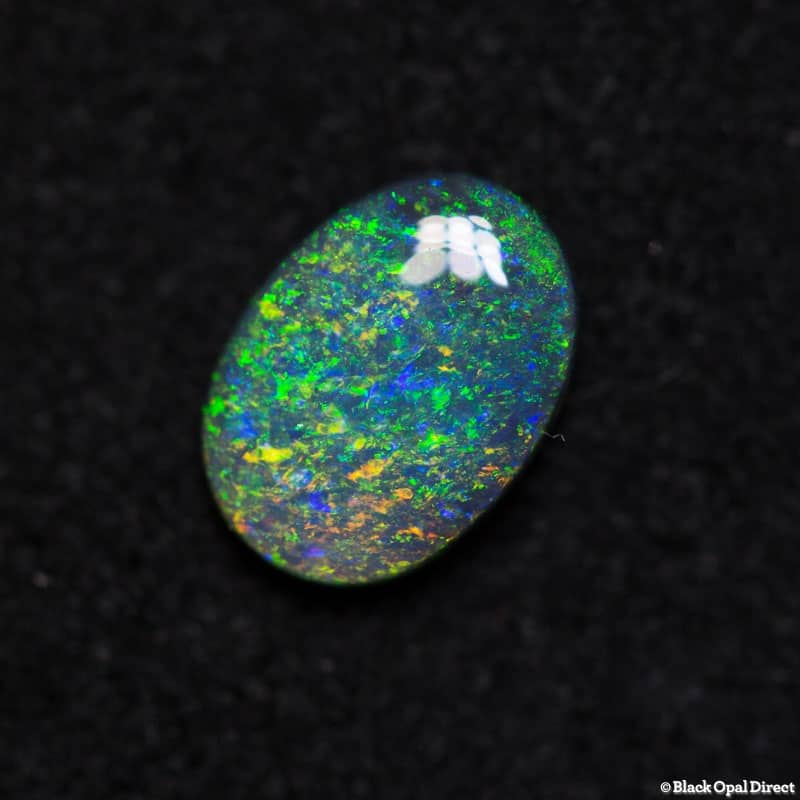 0.69 ct black opal 7.5x5x2mm