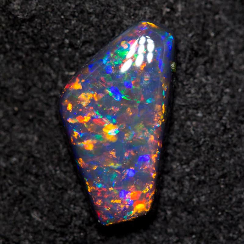 0.71 ct black opal 9.7x5.1x2.2mm