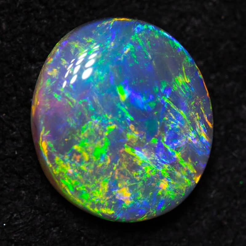 0.72ct black opal 7x5x2.5mm
