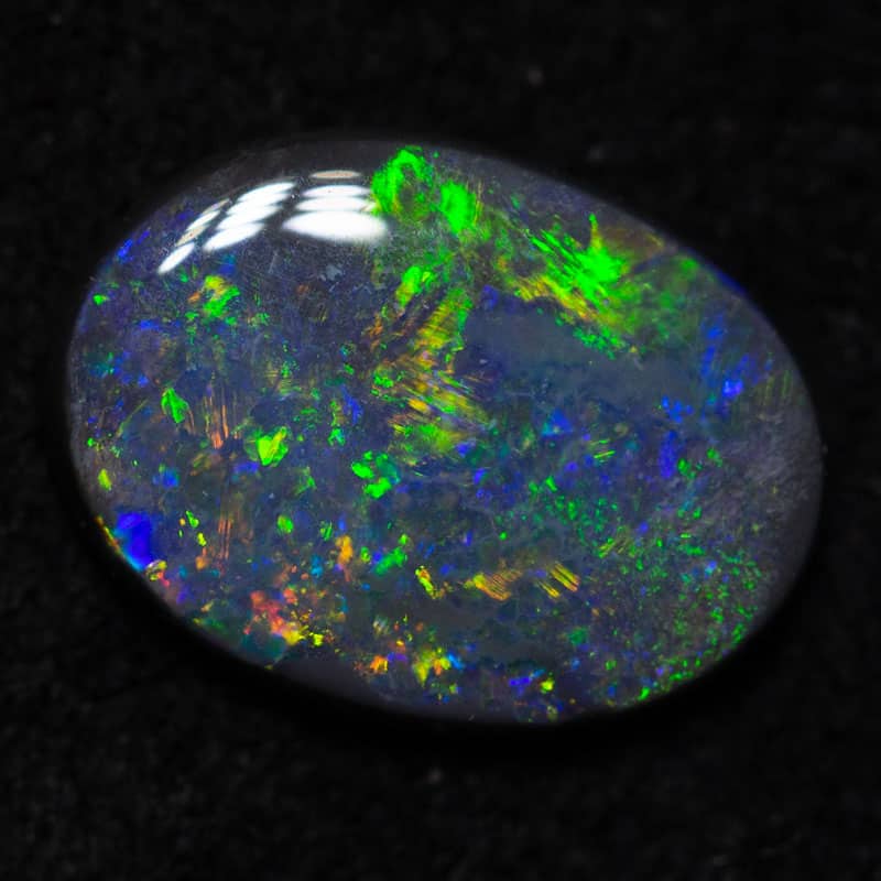 0.72ct black opal 8.3x6x2mm