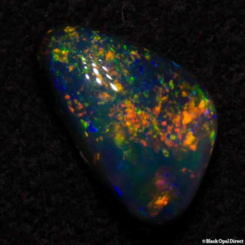 0.73 ct black opal gem 8x5x3mm