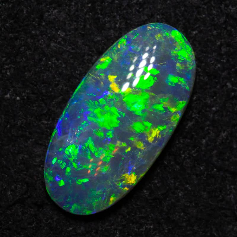 0.74 ct double sided crystal opal 10x5x2mm