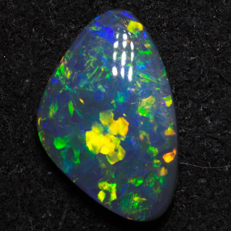 0.75 ct black opal 9.1x6x2.3mm