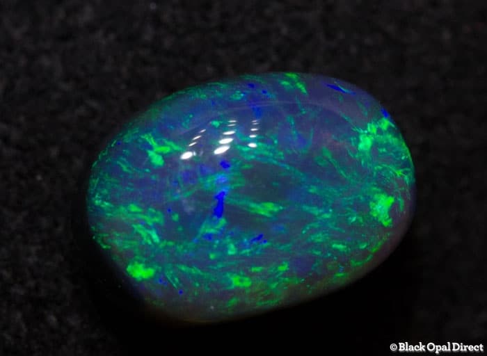 0.76 ct black opal 6.5x4.5x4mm