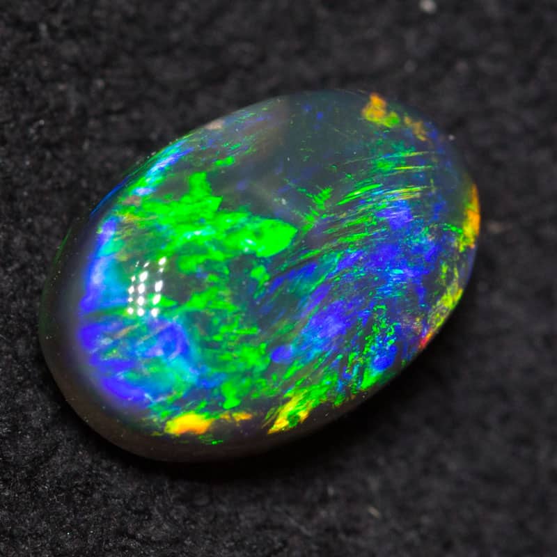 0.76 ct black opal 7x5x3.5mm