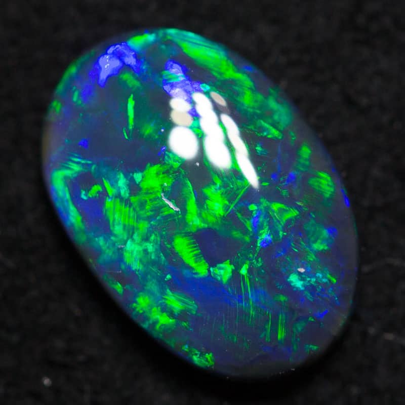 0.79ct black opal 8x5.6x2.4mm