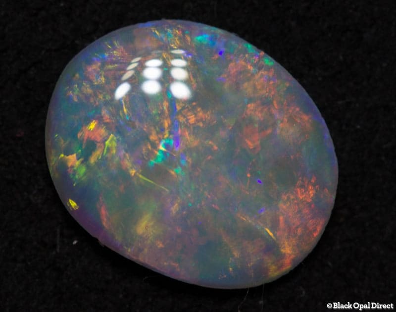 0.80 ct white opal 9x7x2mm