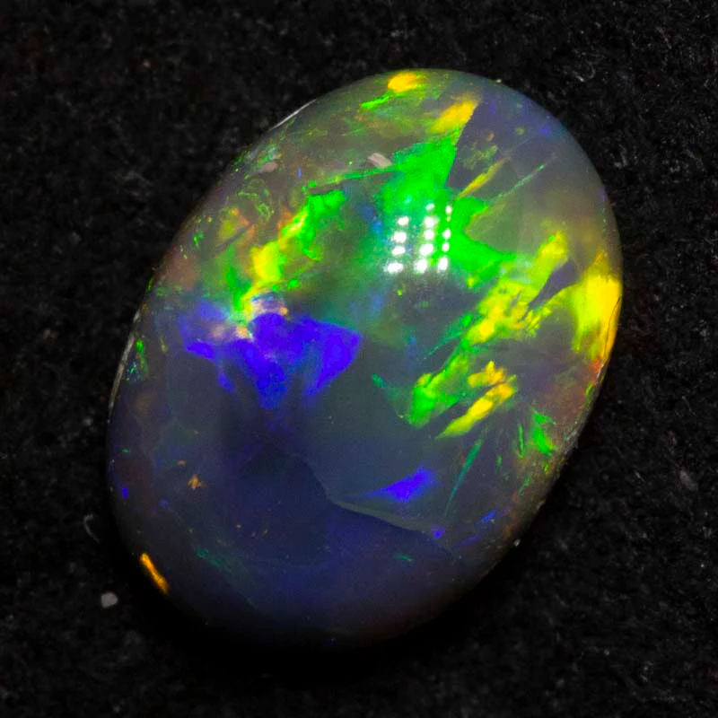 0.81 ct black opal 7.5x5.4x3.4mm