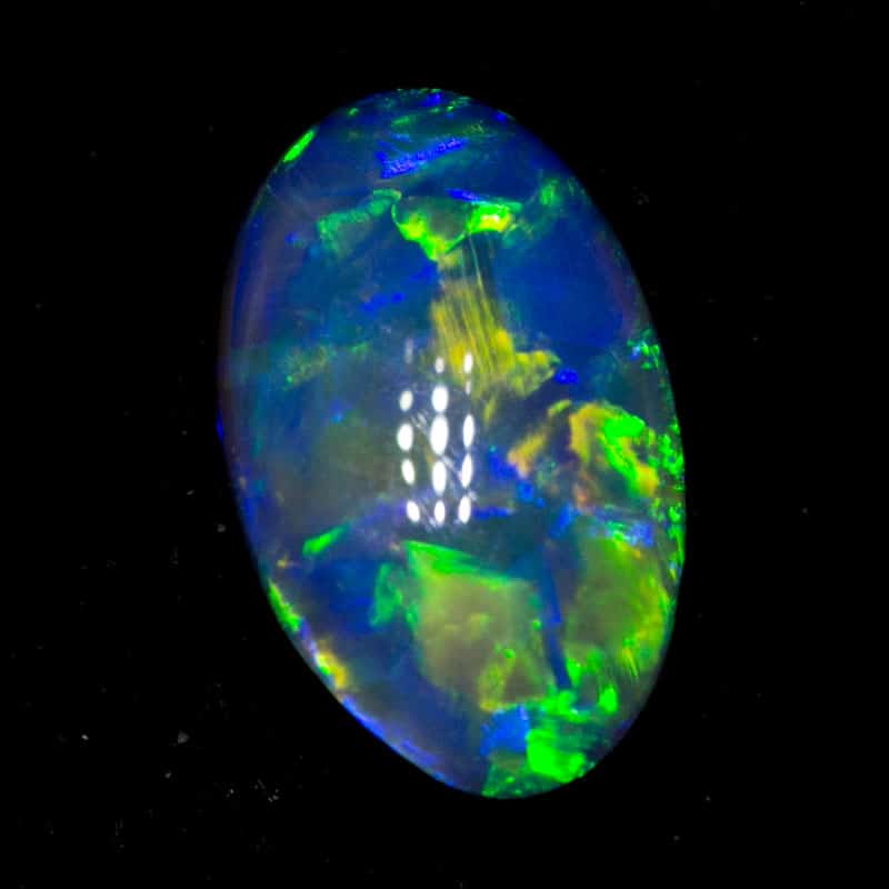 0.81 ct black opal 9x5x2mm