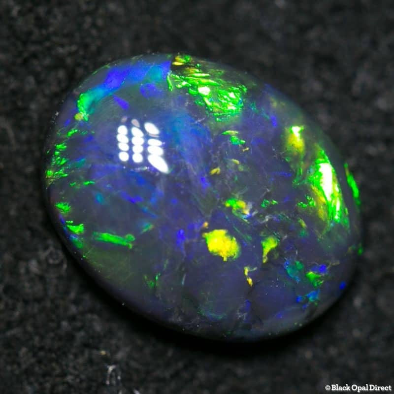 0.83 ct black opal 7.5x6x2mm