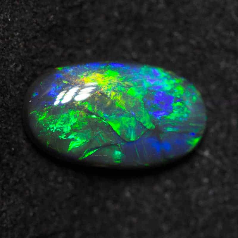 0.83 ct black opal 8.9x5.2x2.7mm