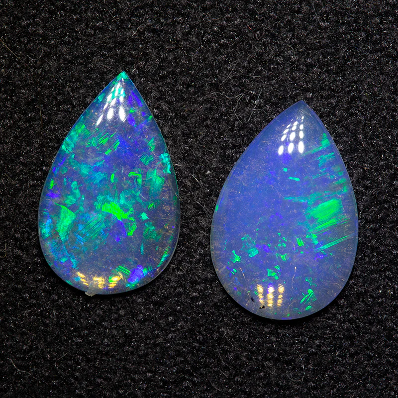 0.83 ct crystal opal pair 9x6x1.2mm
