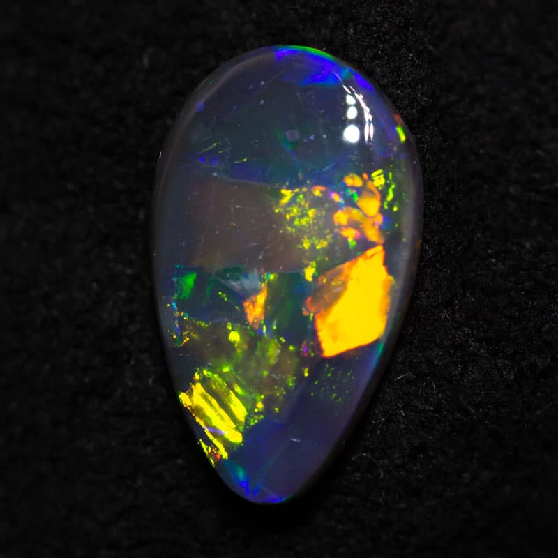 0.83ct black opal 10x6x2mm