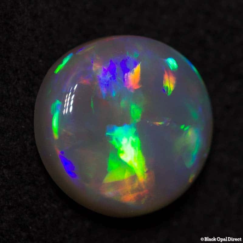 0.85 ct light opal 6.5mm round x3mm