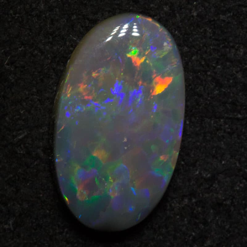 0.86 ct black opal 9.5x5.5x2.1mm