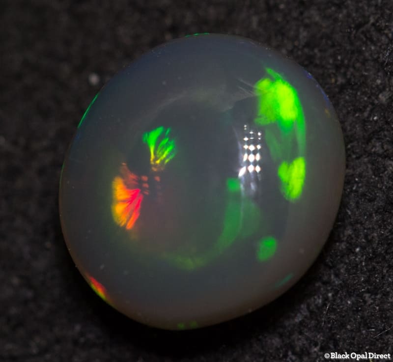 0.88 ct black crystal opal 6.5x6x3mm
