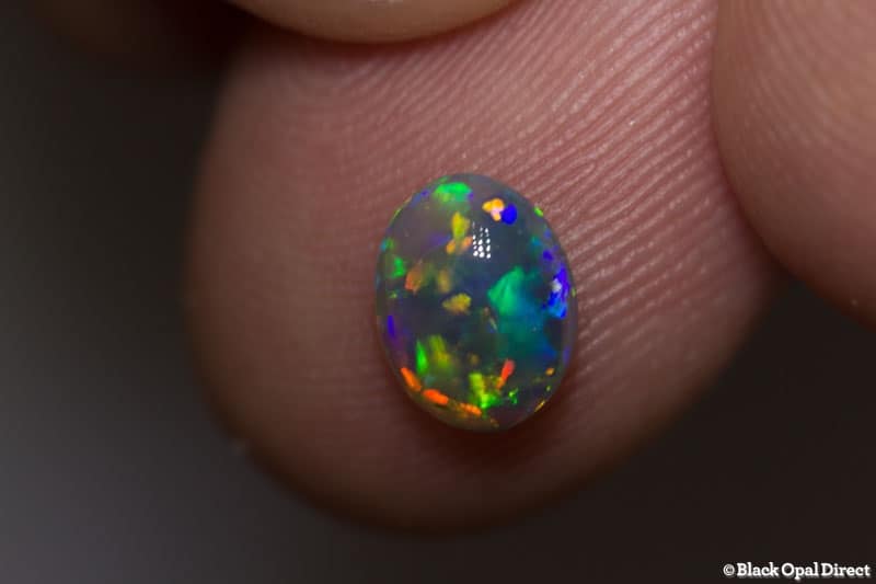 0.88 ct dark crystal opal 8x6x3