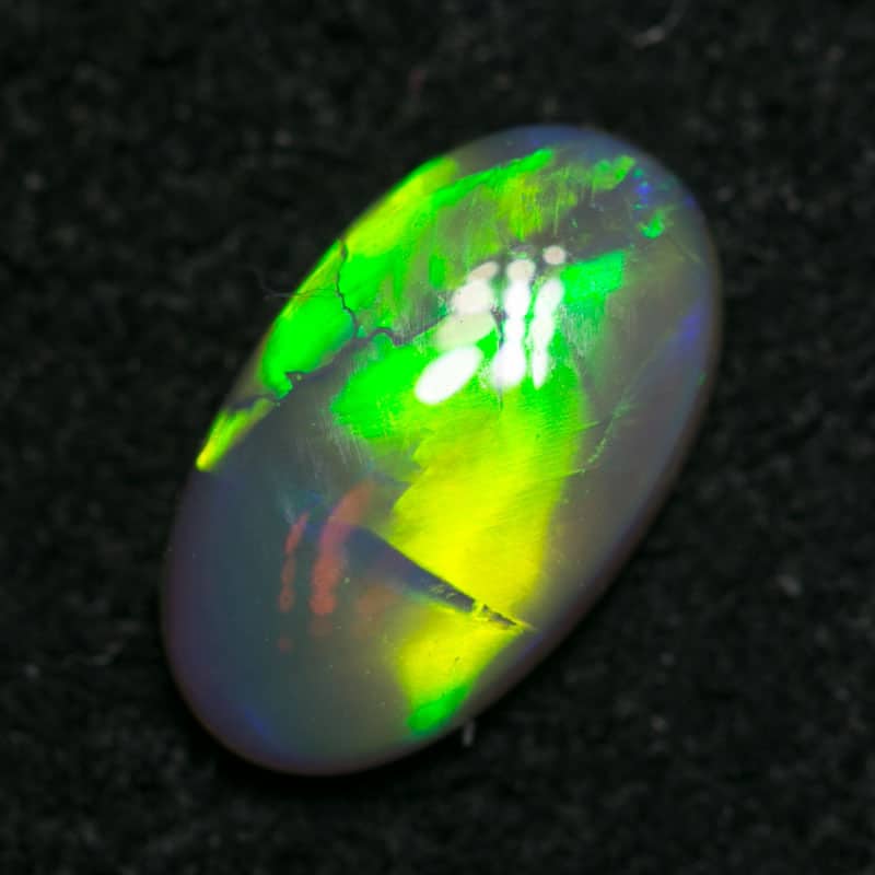 0.88 ct double sided crystal opal 9x5x2.5mm