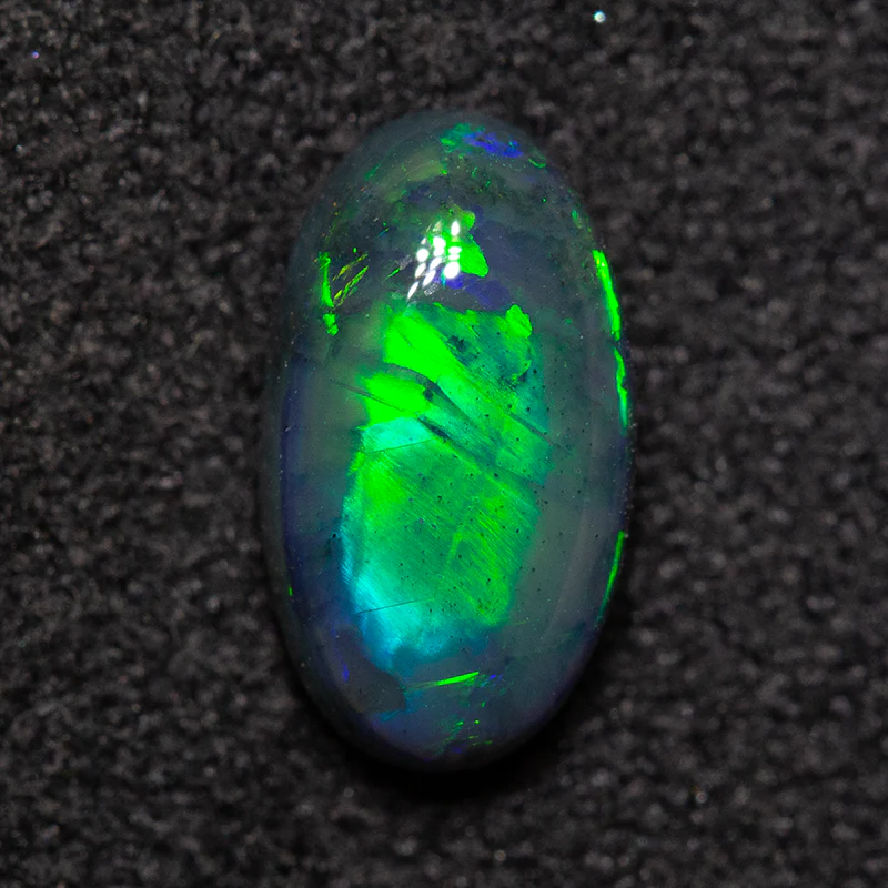 0.92 ct black opal 8.6x4.9x3.2mm