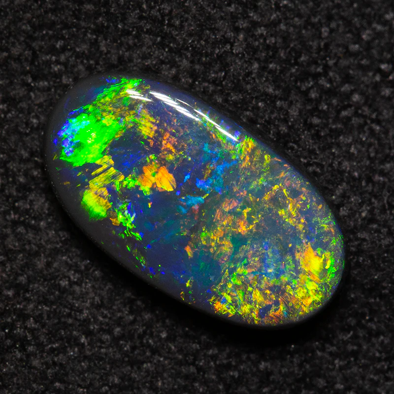 0.92 ct black opal 9.4x5.3x2.3mm