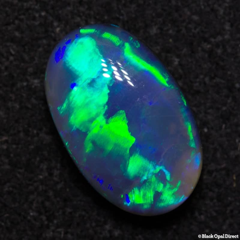 0.93 ct gem black opal 7.4x5x3mm