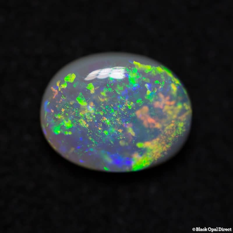 0.93 ct semi black opal 8x6x3mm
