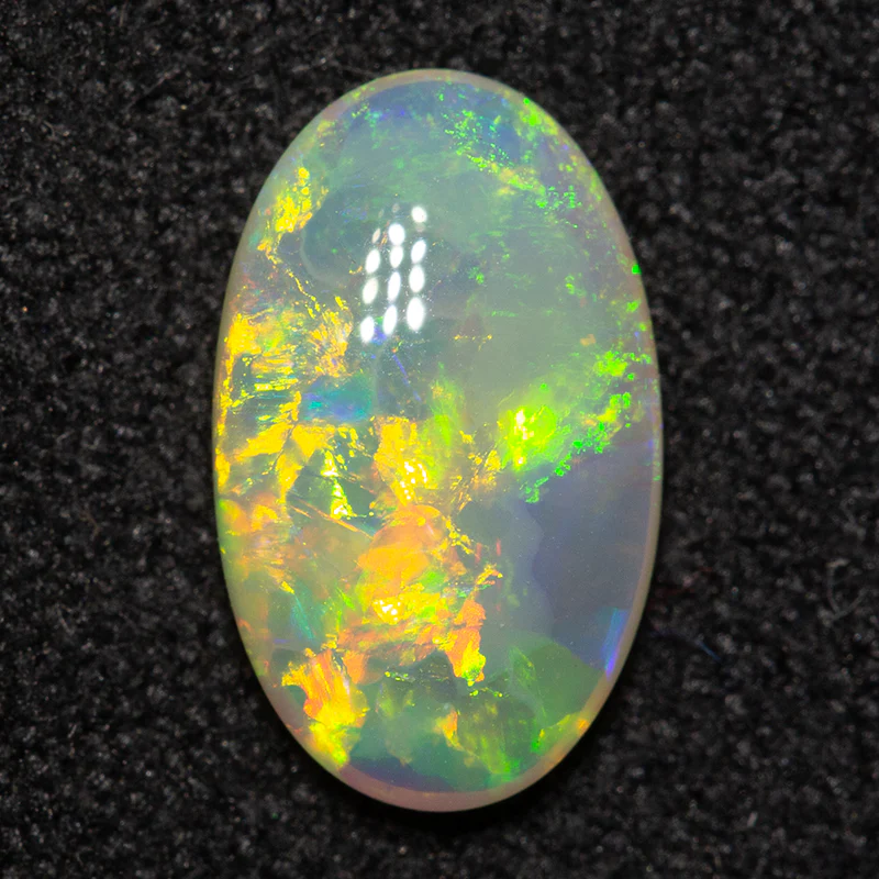 0.95 ct dark crystal opal 9.9x6x2.6mm