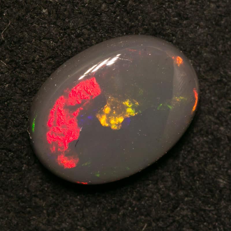 0.96 ct black opal 8.5x6x2mm