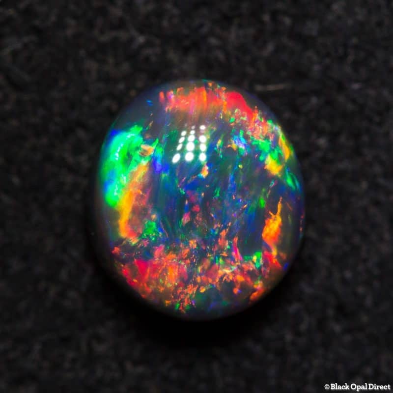 0.97 ct gem black opal 6x5.5x4mm