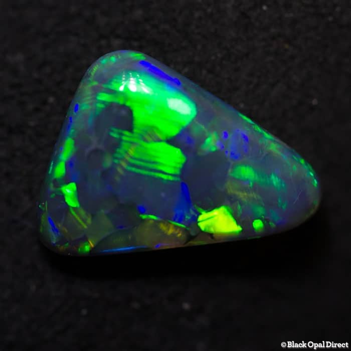 0.98 ct black opal 9x7x2.5mm
