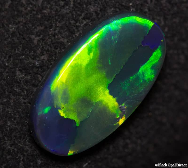 0.98 ct black opal gem 11x6x2mm