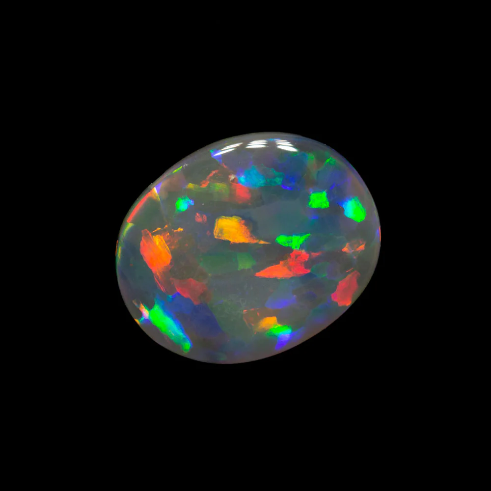 0.98 ct dark opal 10.2x8.4x1.7mm - Image 2