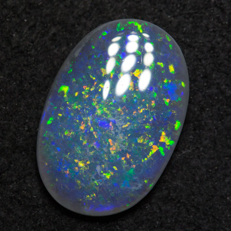 0.99 ct black opal 10.4x7x2mm