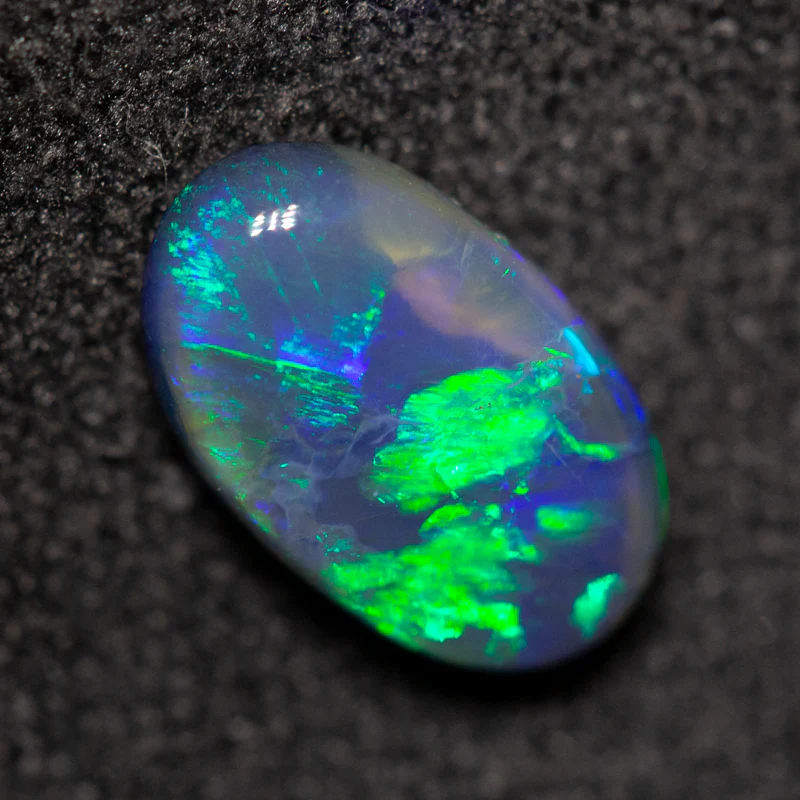0.99 ct black opal 9x5.5x3mm