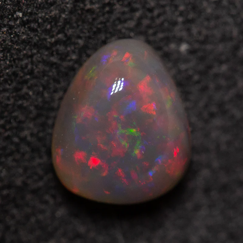 1.00 ct black crystal opal 7.1x6x3.6mm