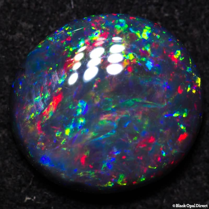 1.00 ct black opal 8x7.5x3mm